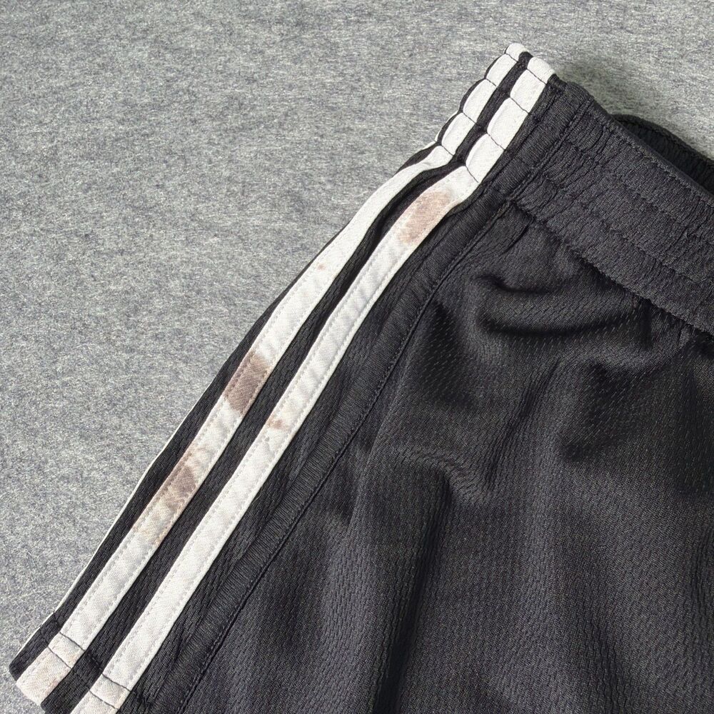 Adidas Shorts Homens Black Climalite 3 Stripe Running Athletic Workout - Size XL - Picture 3 of 9